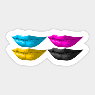 Mona Lisa Smile CMYK Sticker